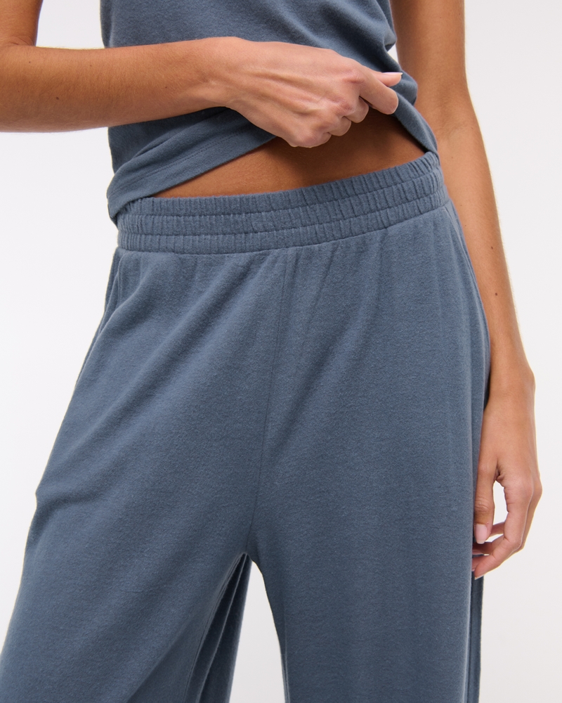 Lounge Brushed Wide Leg Pant