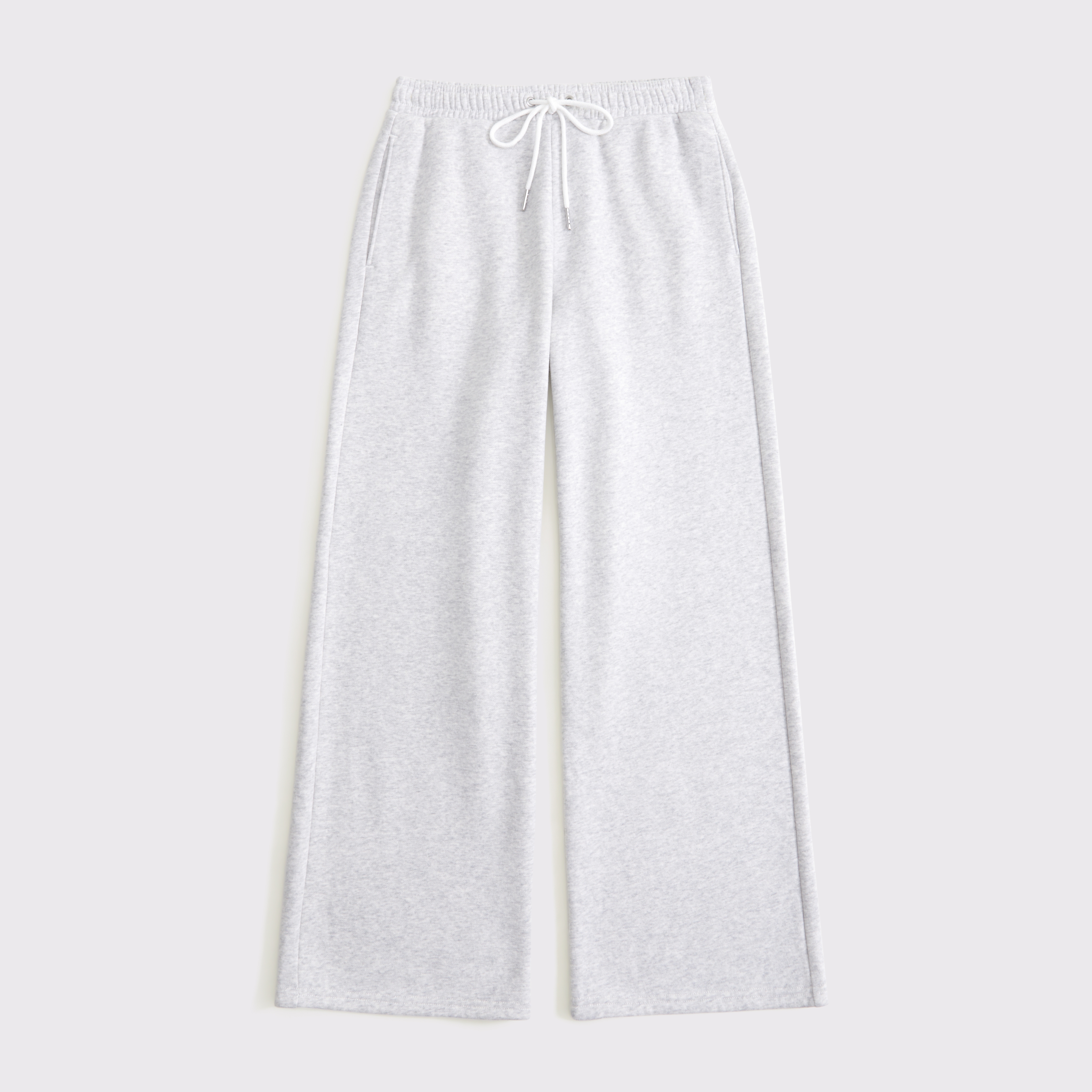 【AMBLER】 Heart Bear Pants One tuck 2-Way Wide Sweat Pants Women's Essential Wide Leg Sunday Sweatpant | Women's