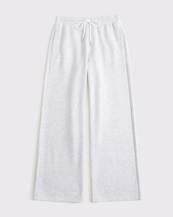 Women's High Rise Wide Leg Sunday Sweatpant | Women's Bottoms | Abercrombie.com