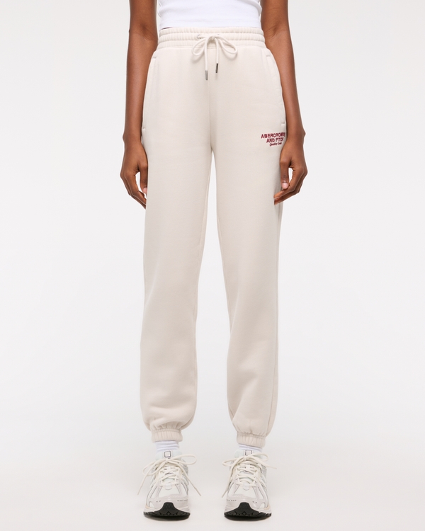 Essential Oversized Logo Sunday Jogger, Feather Gray view 2