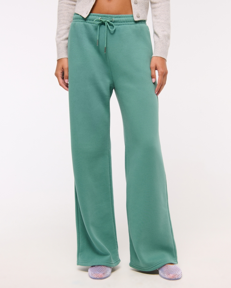 High Rise Wide Leg Sunday Sweatpant