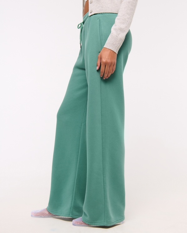 High Rise Wide Leg Sunday Sweatpant