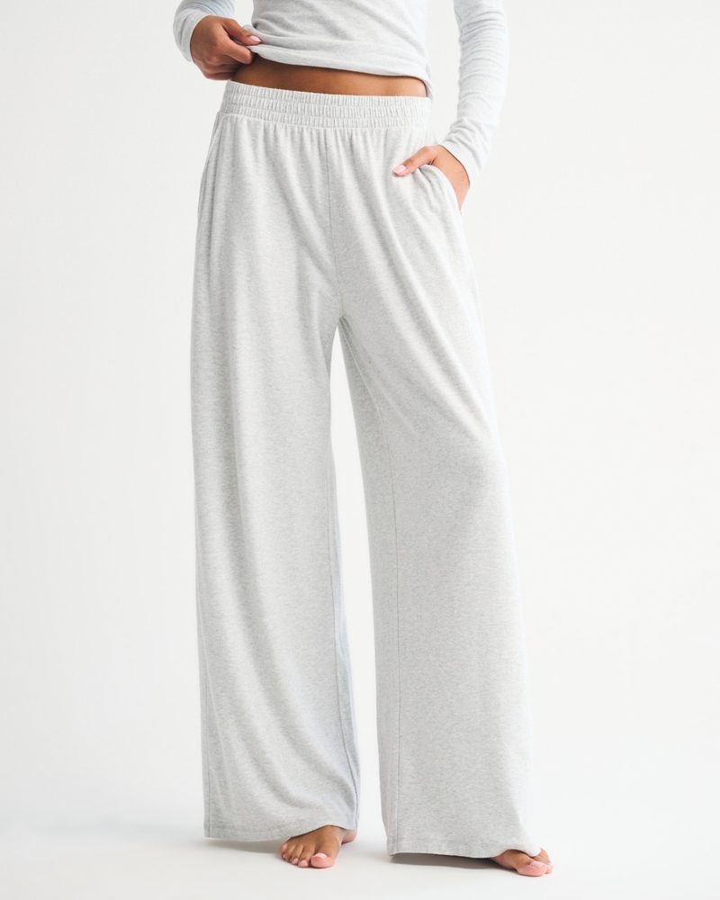 Lounge Brushed Wide Leg Sweatpant