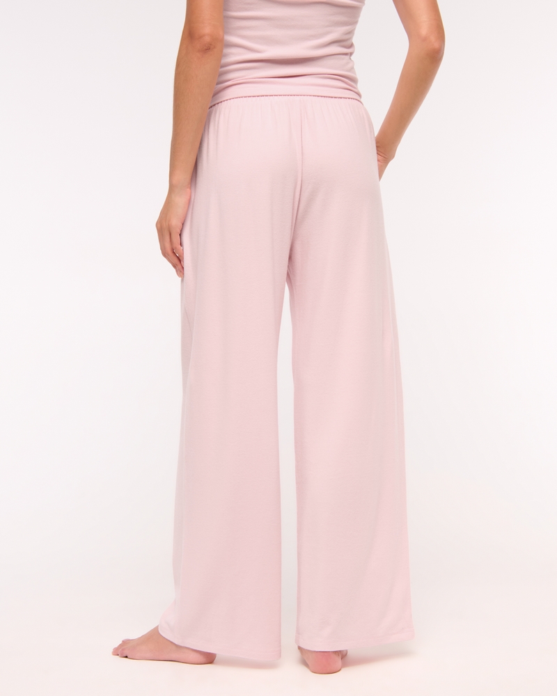 Lounge Brushed Wide Leg Sweatpant