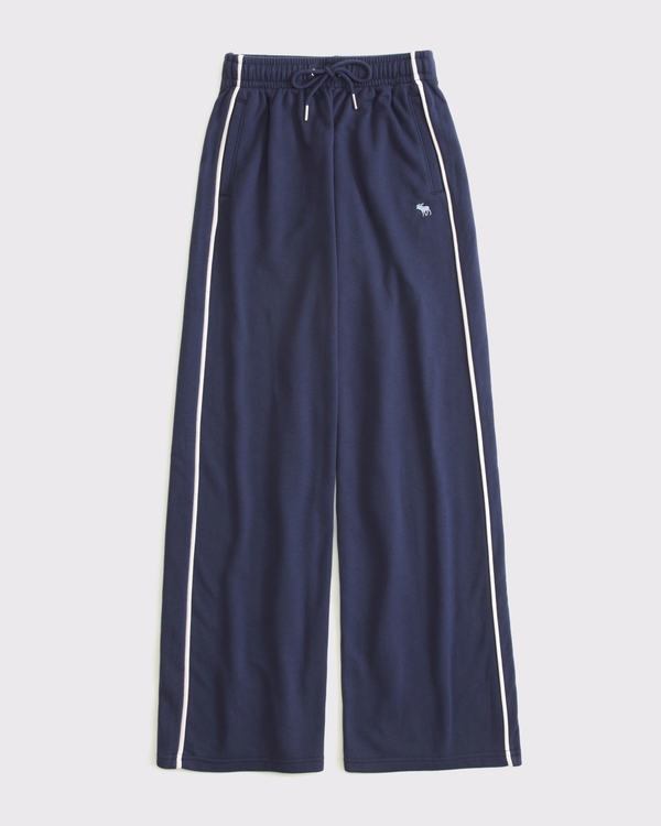 アイコン フレンチテリー ワイドレッグ スウェットパンツ, Navy Dd view 1