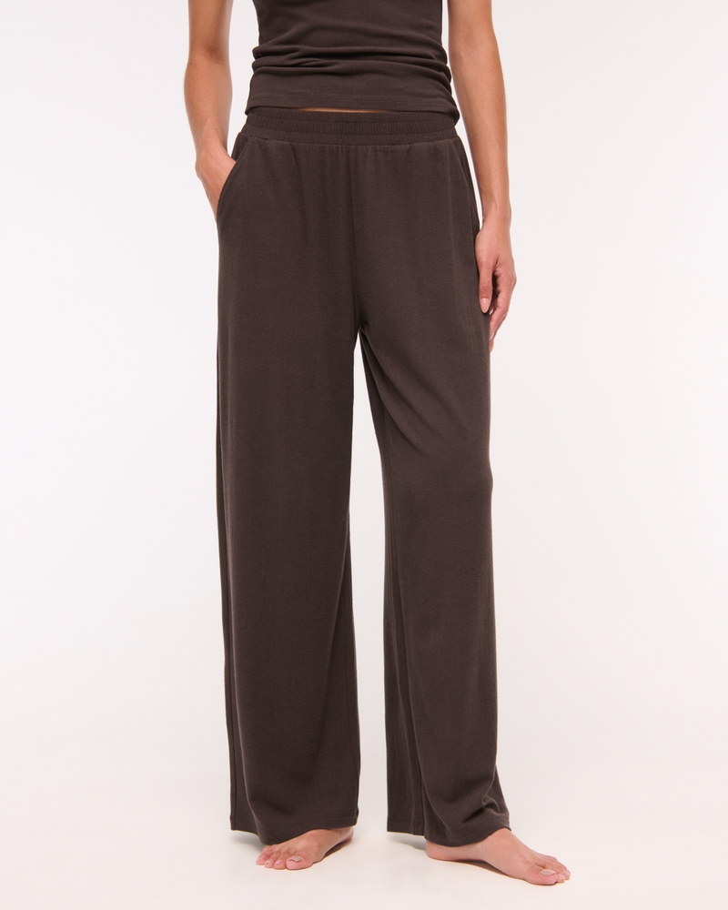 Lounge Brushed Wide Leg Sweatpant