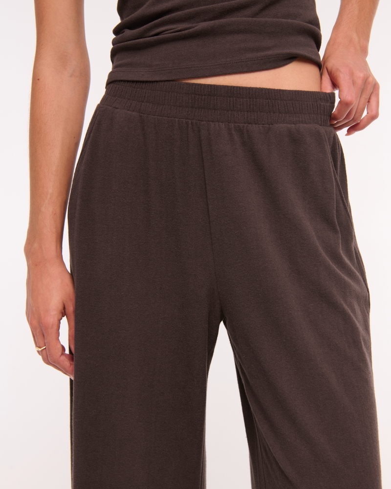 Lounge Brushed Wide Leg Sweatpant