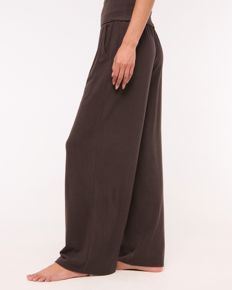 Lounge Brushed Wide Leg Sweatpant