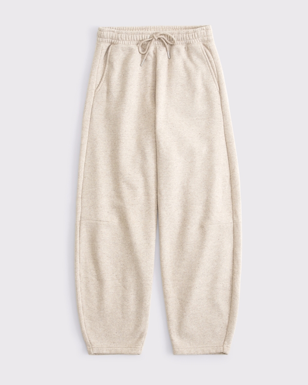 Essential Mid Rise Barrel Sunday Sweatpant, Oatmeal view 1