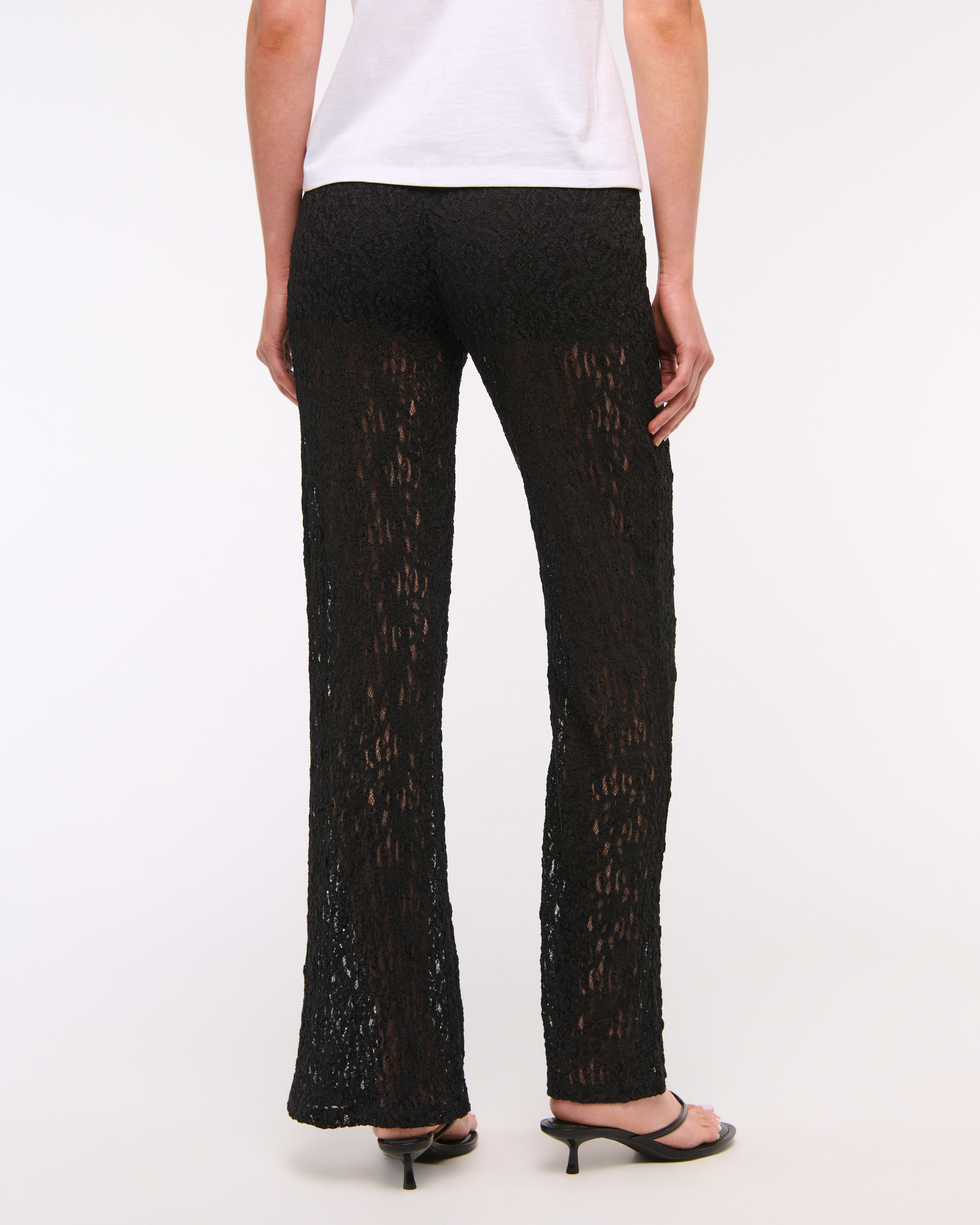 Ameri（アメリ）の「BLOCK LACE STRAIGHT PANTS（その他パンツ