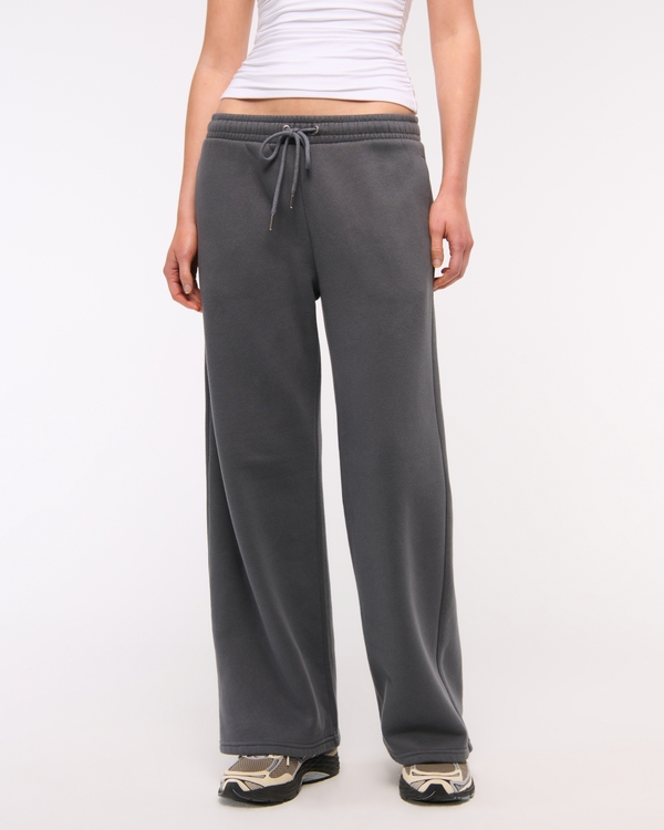 Essential Wide Leg Sunday Sweatpant, Gray view 2
