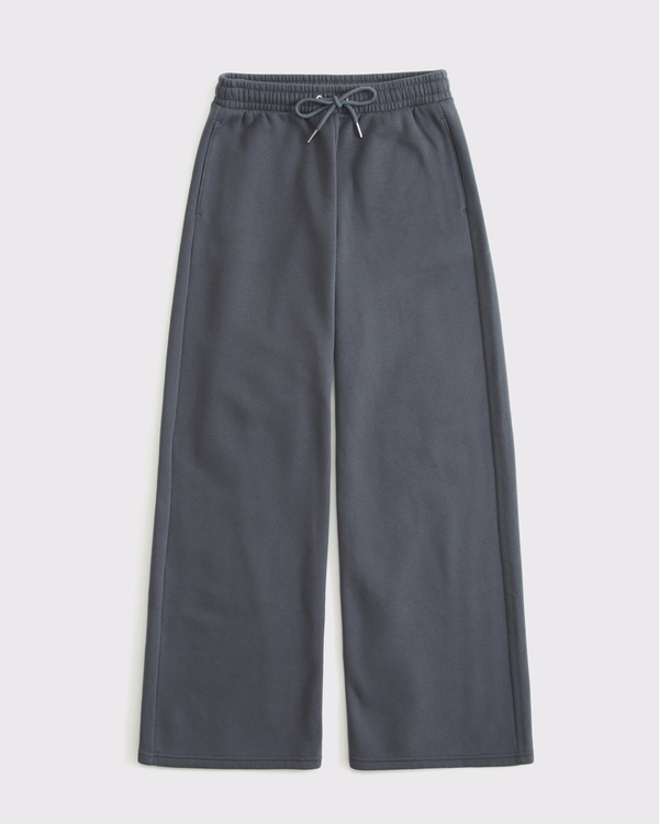 Wide Leg Sunday Sweatpant, Gray view 1