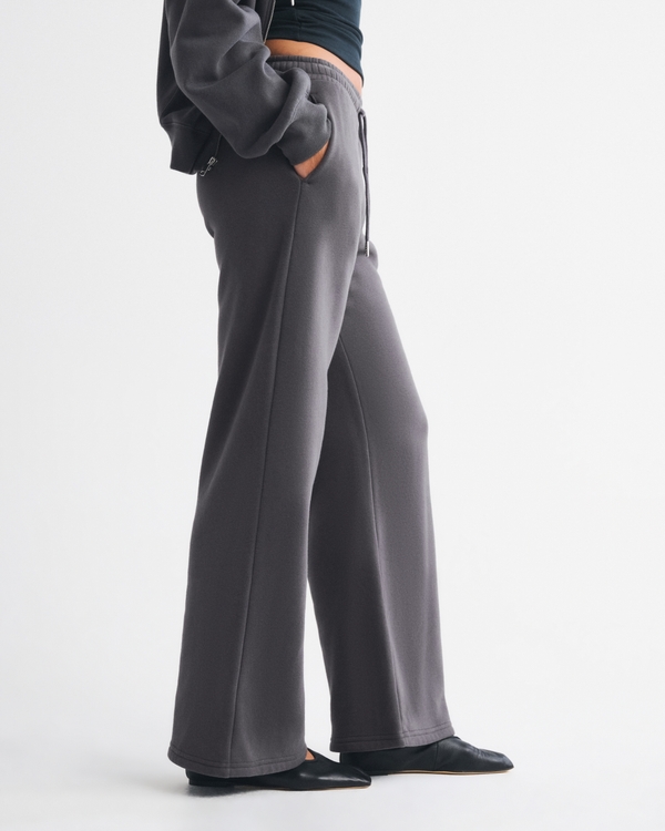 High Rise Sunday Wide Leg Sweatpant
