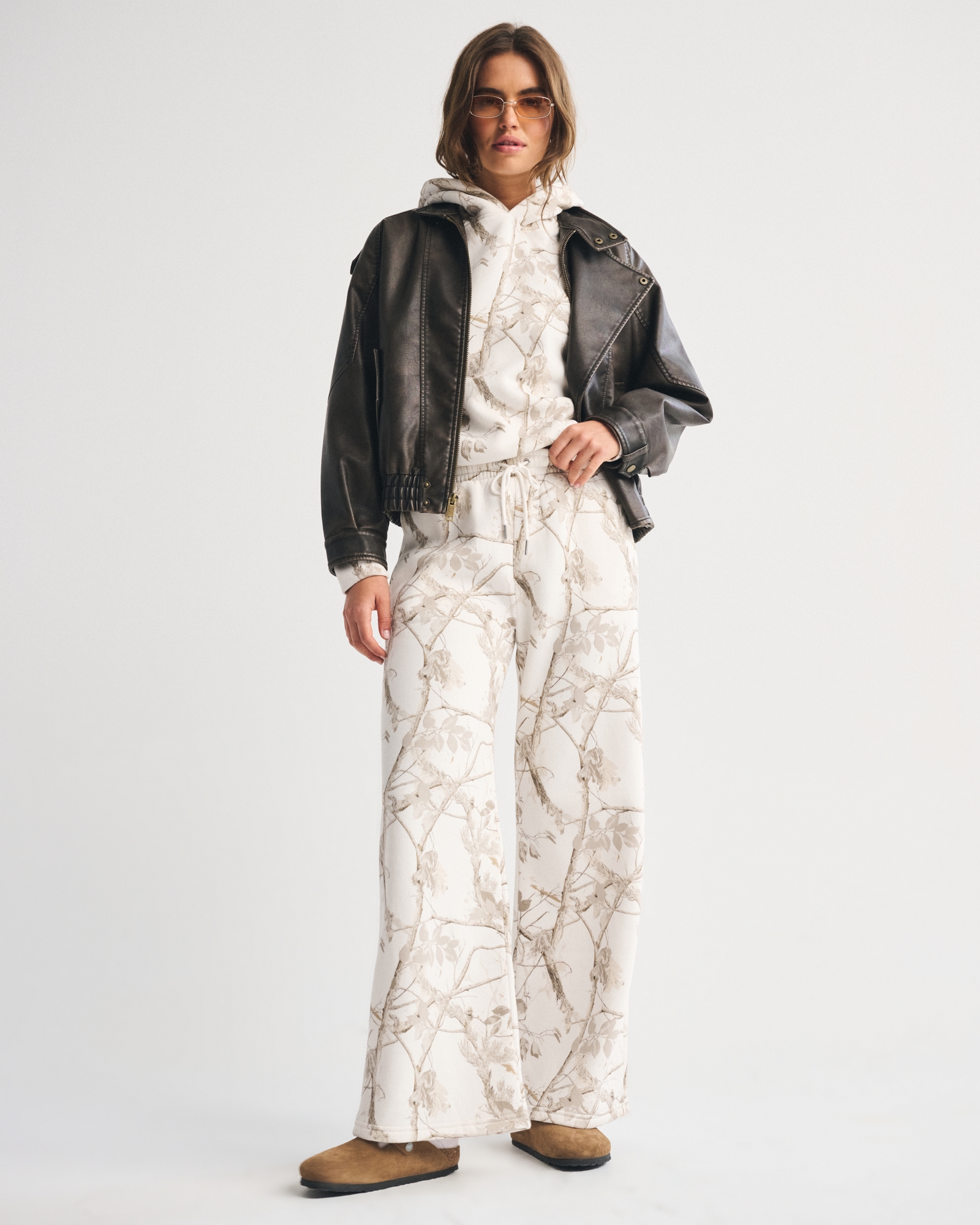 High Rise Sunday Wide Leg Sweatpant