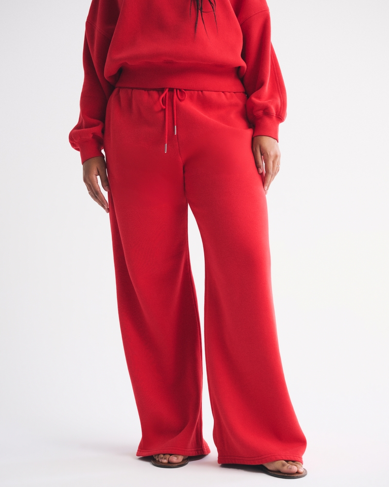 High Rise Sunday Wide Leg Sweatpant