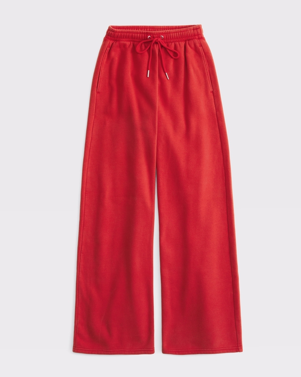 High Rise Sunday Wide Leg Sweatpant