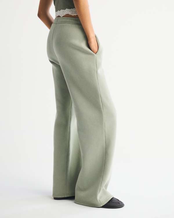 High Rise Sunday Wide Leg Sweatpant