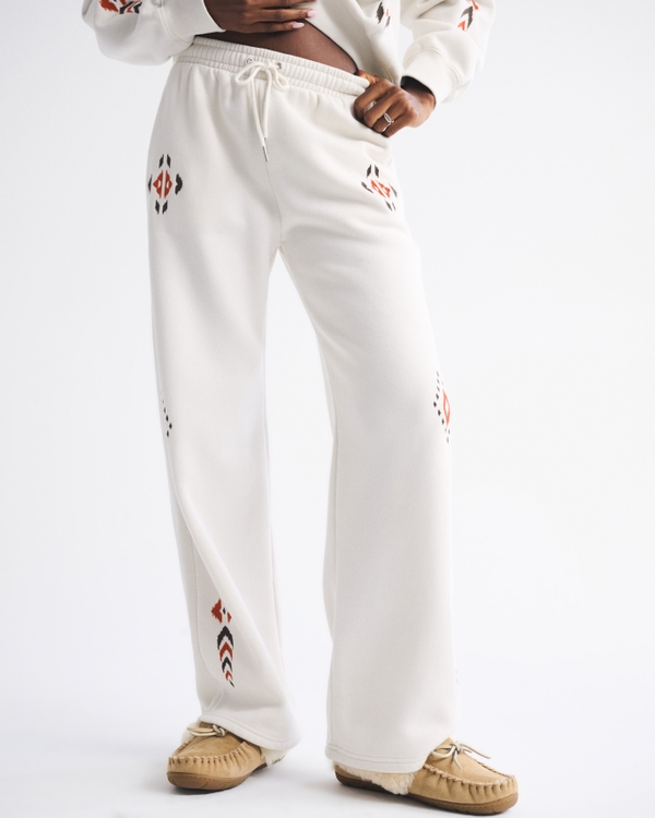 High Rise Sunday Wide Leg Sweatpant