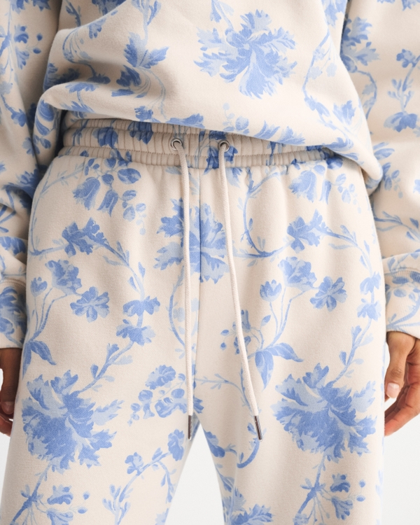 High Rise Sunday Wide Leg Sweatpant