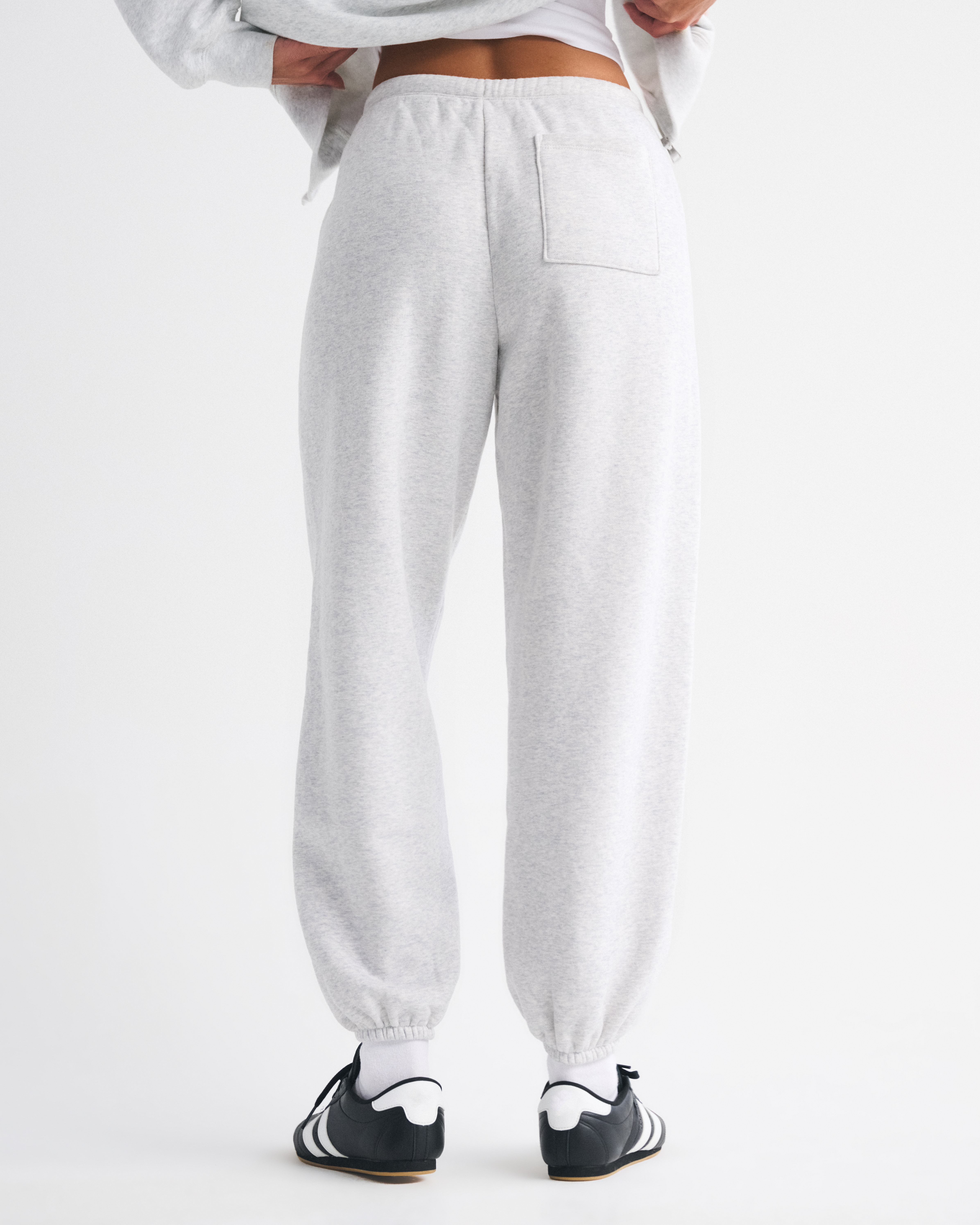 Abercrombie & Fitch High Rise Sunday Baggy Sweatpant In Gray