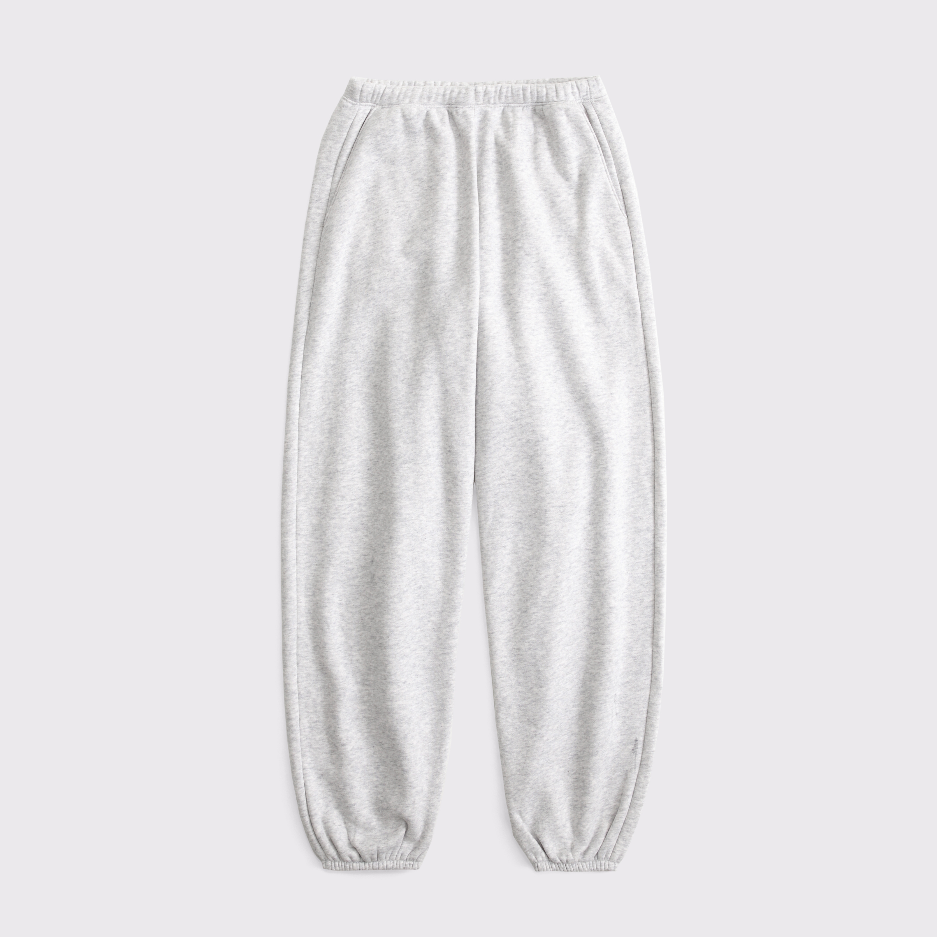 Abercrombie & Fitch High Rise Sunday Baggy Sweatpant In Gray
