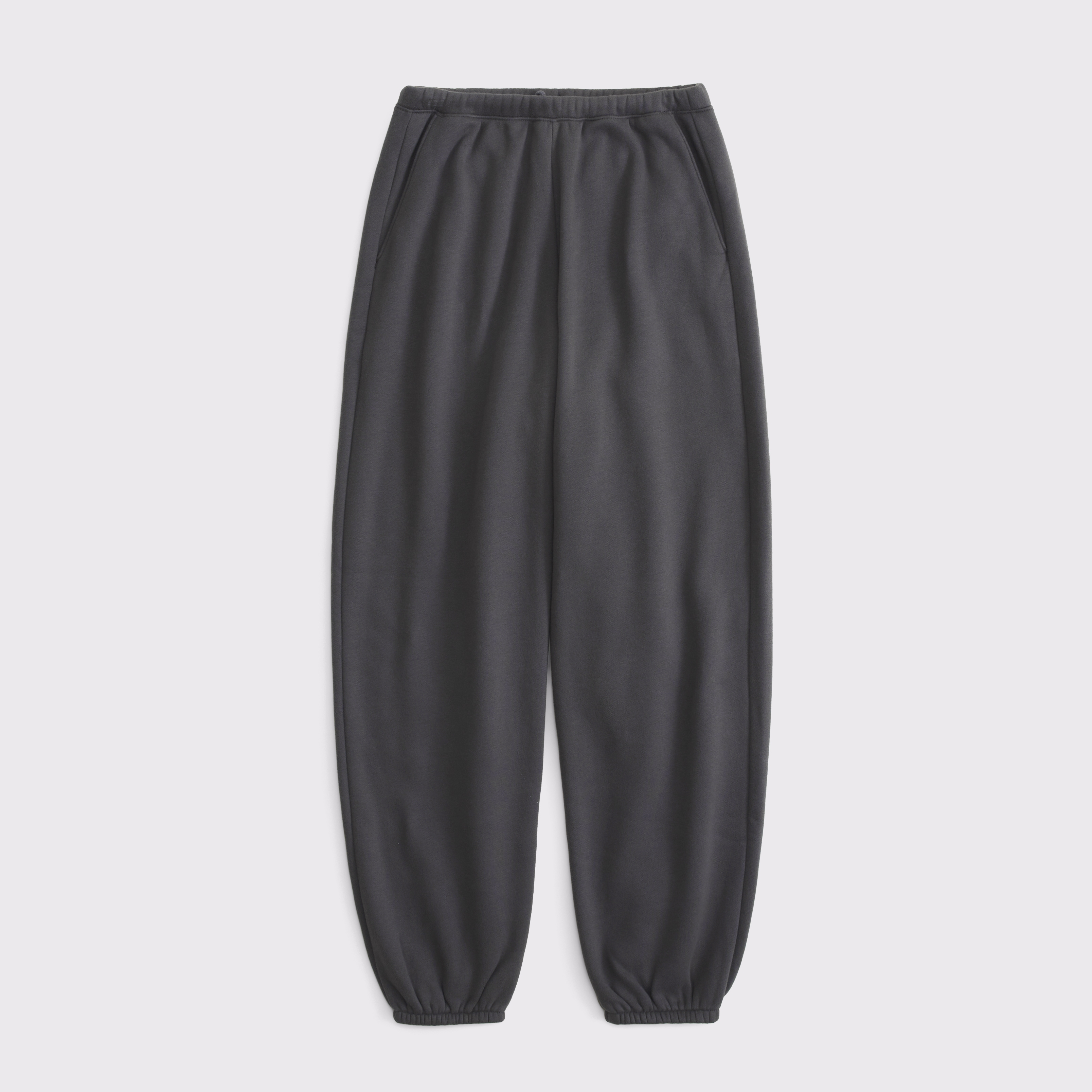 Abercrombie & Fitch High Rise Sunday Baggy Sweatpant In Gray