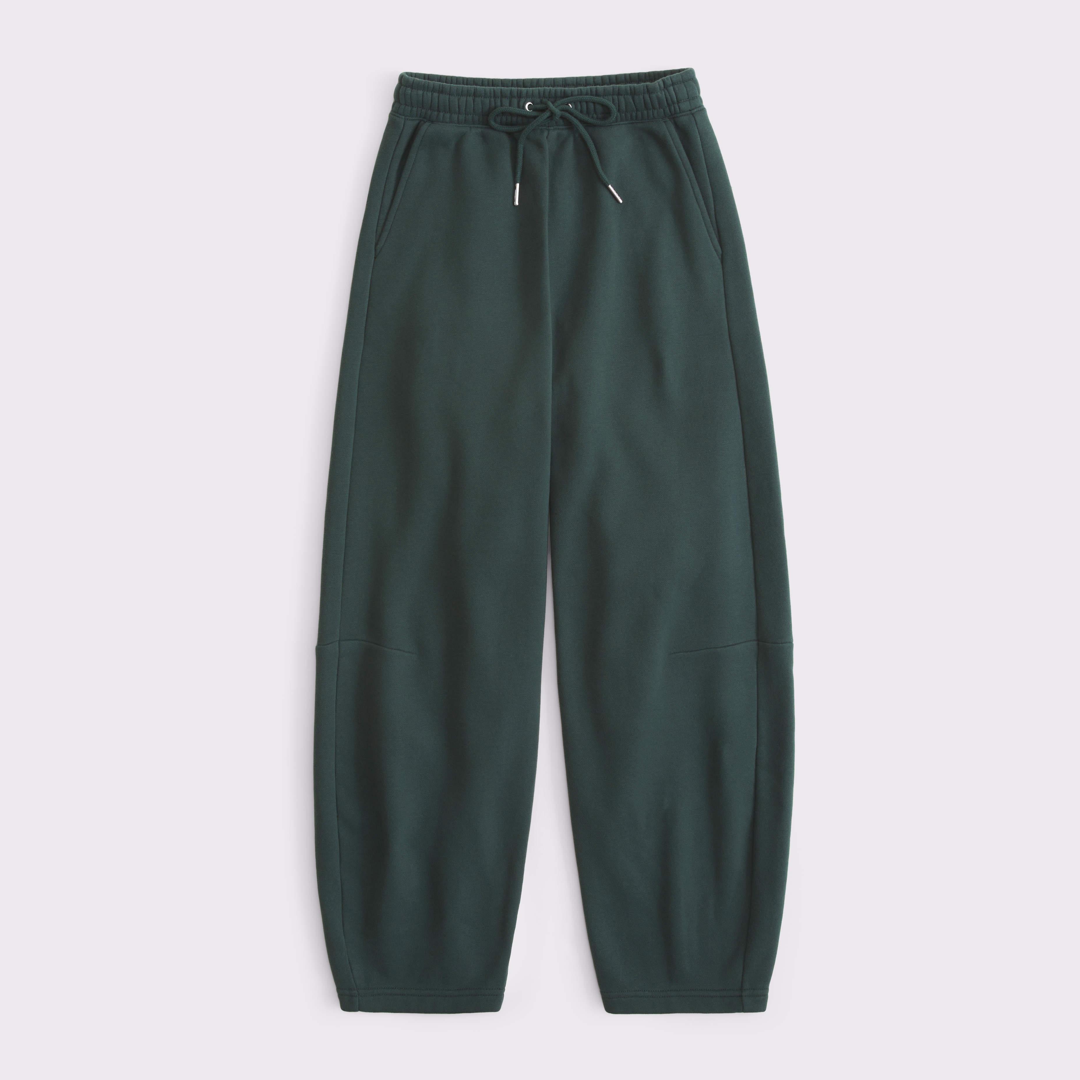 Abercrombie & Fitch High Rise Sunday Barrel Sweatpant In Green