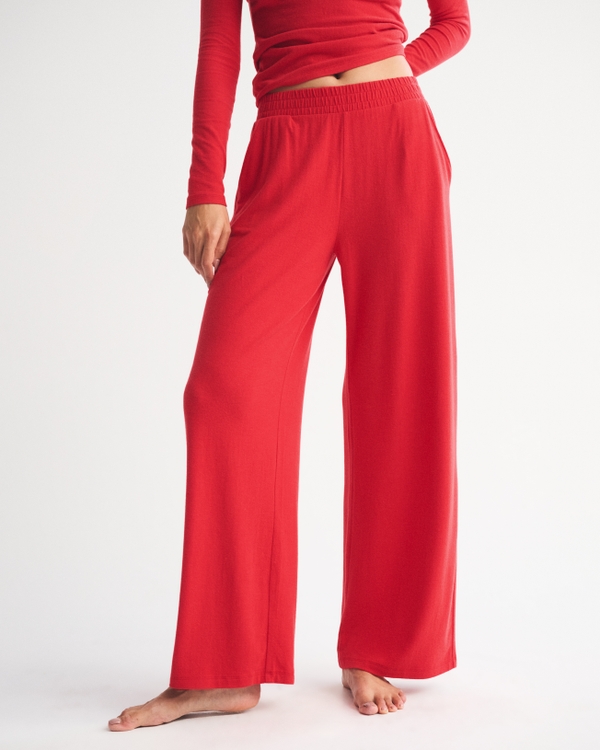 Lounge Brushed Wide Leg Sweatpant