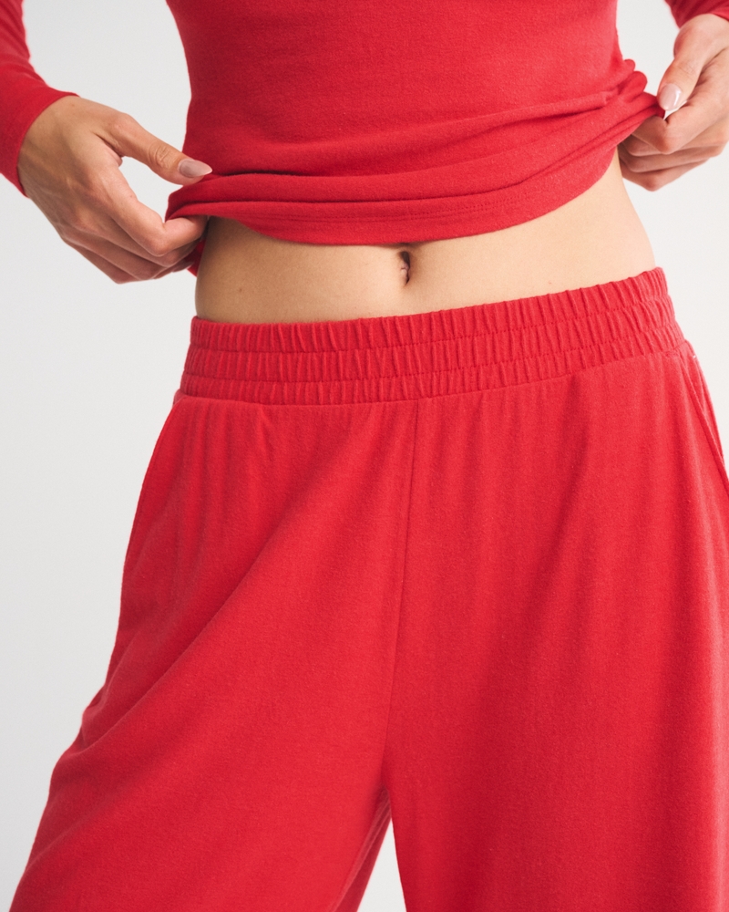 Lounge Brushed Wide Leg Sweatpant
