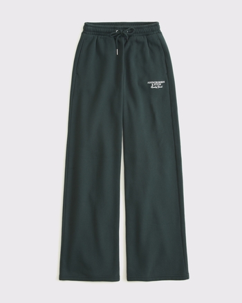 Logo Wide Leg Sweatpant from Abercrombie & Fitch - $49.99