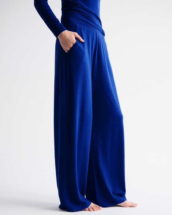 Lounge Brushed Wide Leg Sweatpant