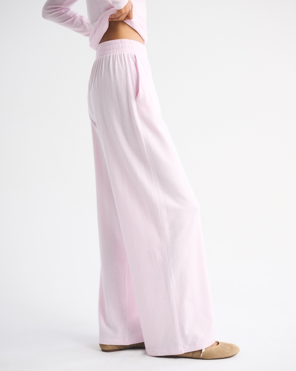 Lounge Brushed Wide Leg Sweatpant