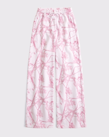 Women's High Rise Sunday Wide Leg Sweatpant | Women's Bottoms | Abercrombie.com