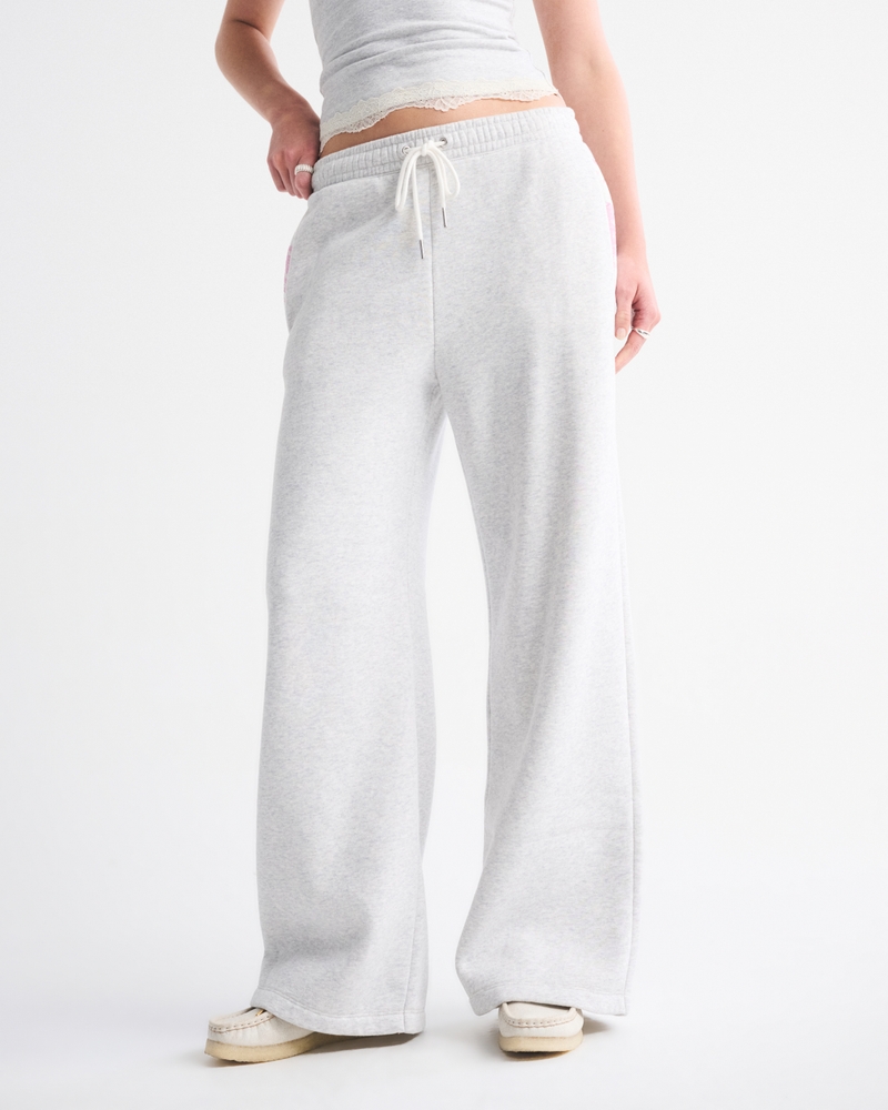 High Rise Sunday Wide Leg Sweatpant