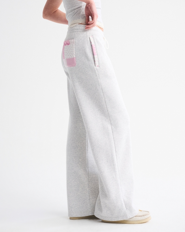 High Rise Sunday Wide Leg Sweatpant