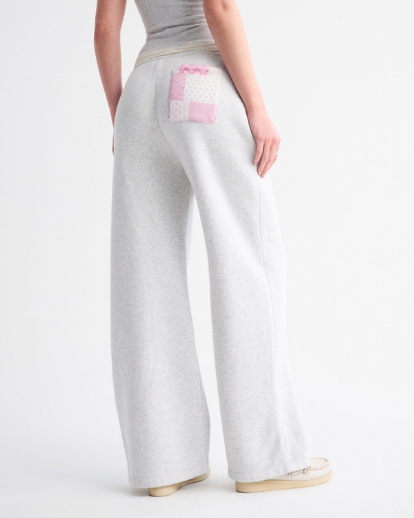 High Rise Sunday Wide Leg Sweatpant
