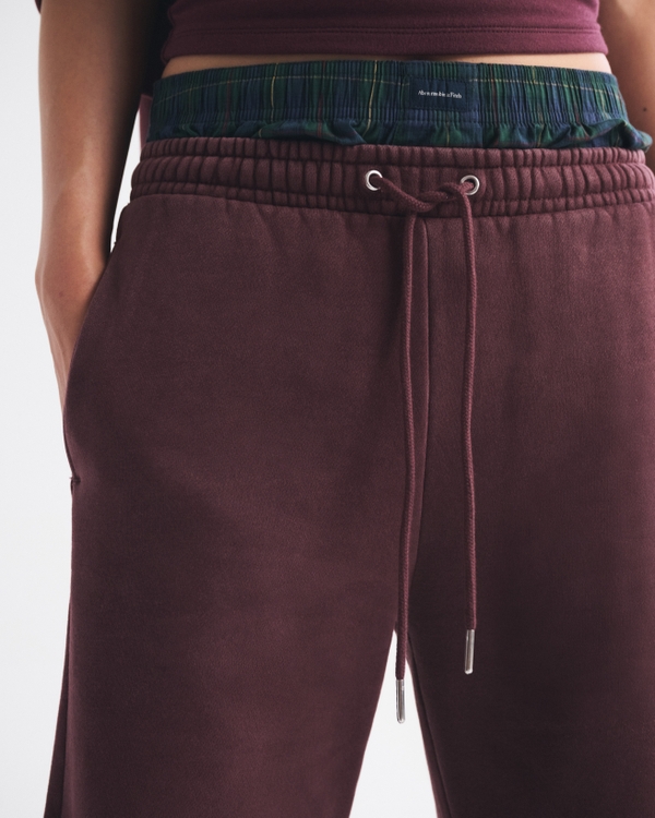 High Rise Sunday Wide Leg Sweatpant