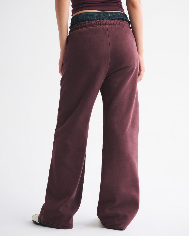 High Rise Sunday Wide Leg Sweatpant