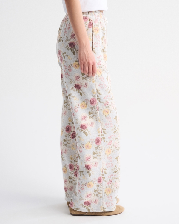 High Rise Sunday Wide Leg Sweatpant