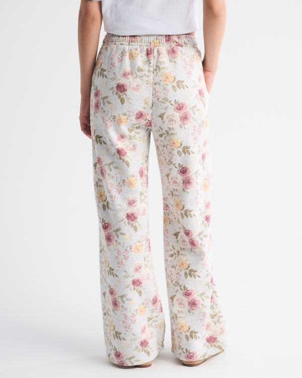 High Rise Sunday Wide Leg Sweatpant