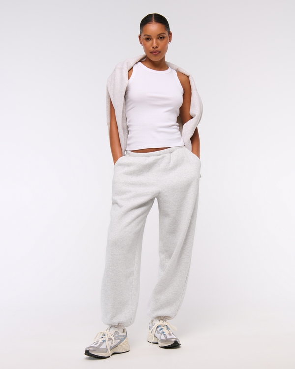 Baggy Sunday Sweatpant, Light Gray view 1
