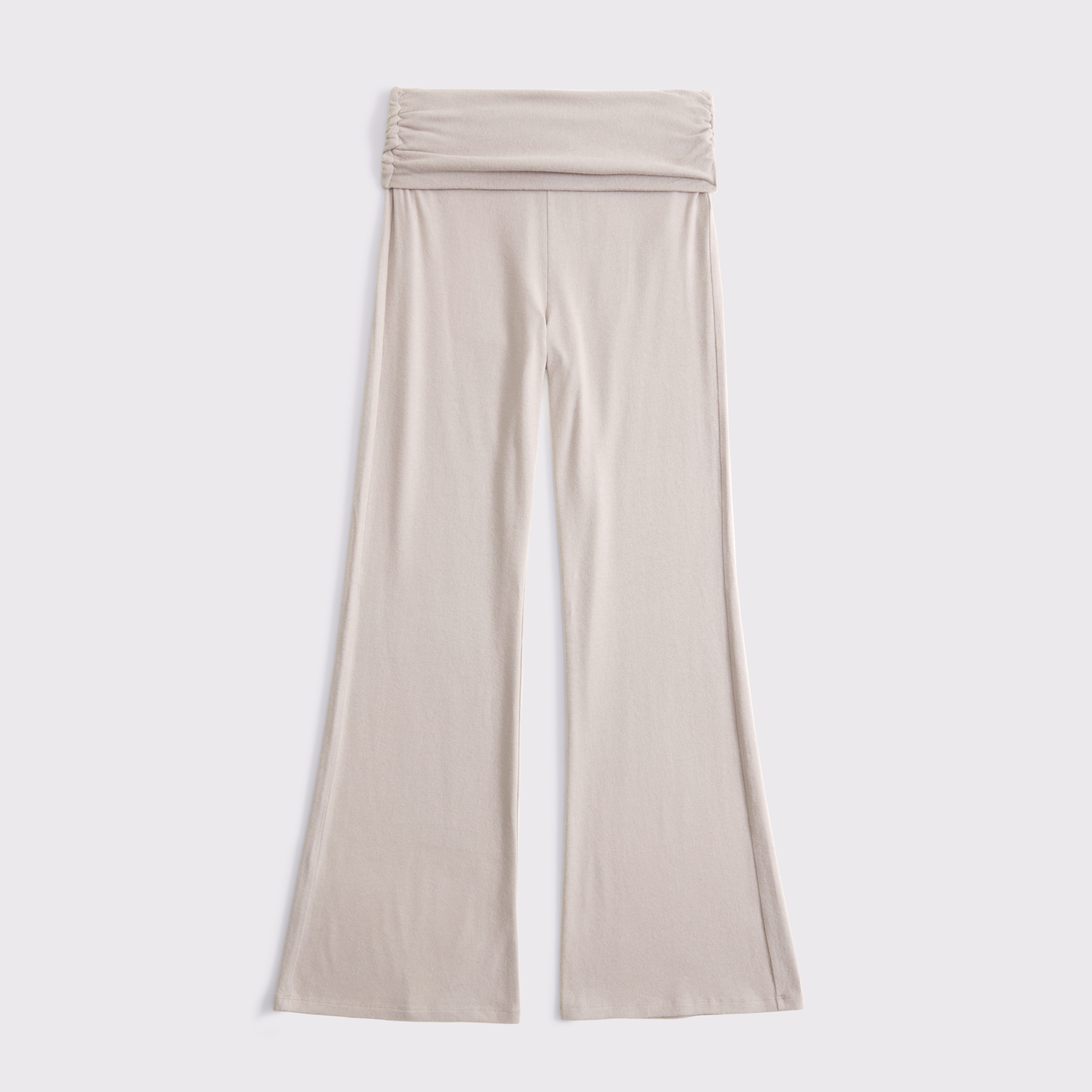 Abercrombie & Fitch Foldover Boot Pant In Neutral