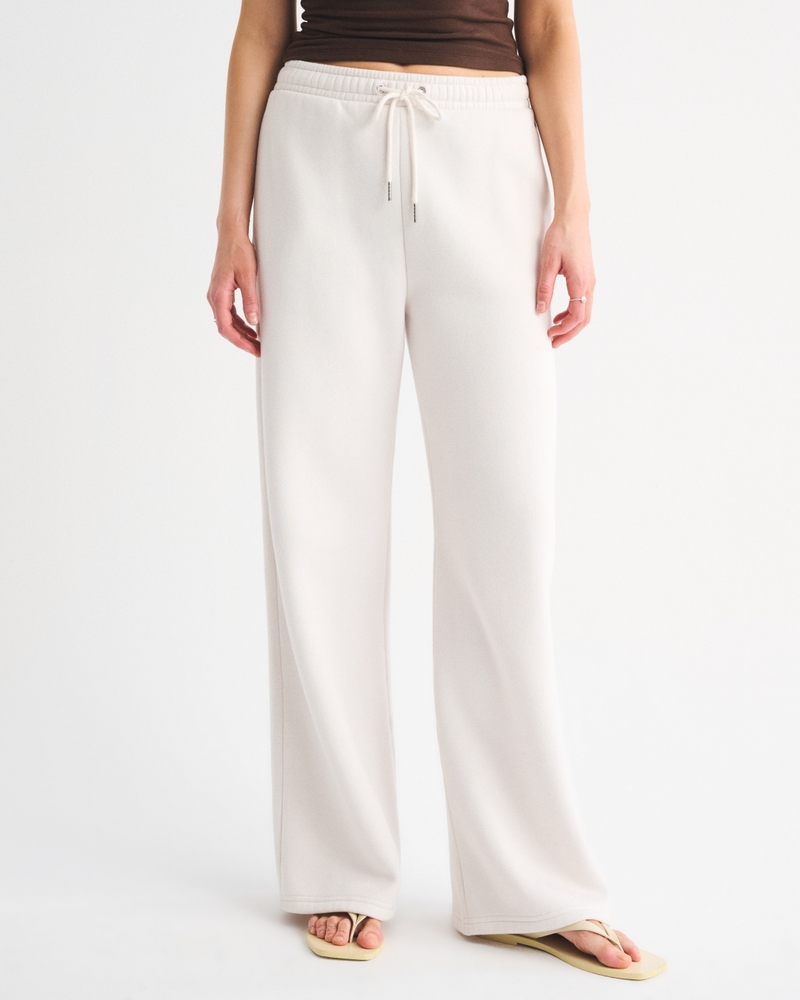 High Rise Sunday Wide Leg Sweatpant