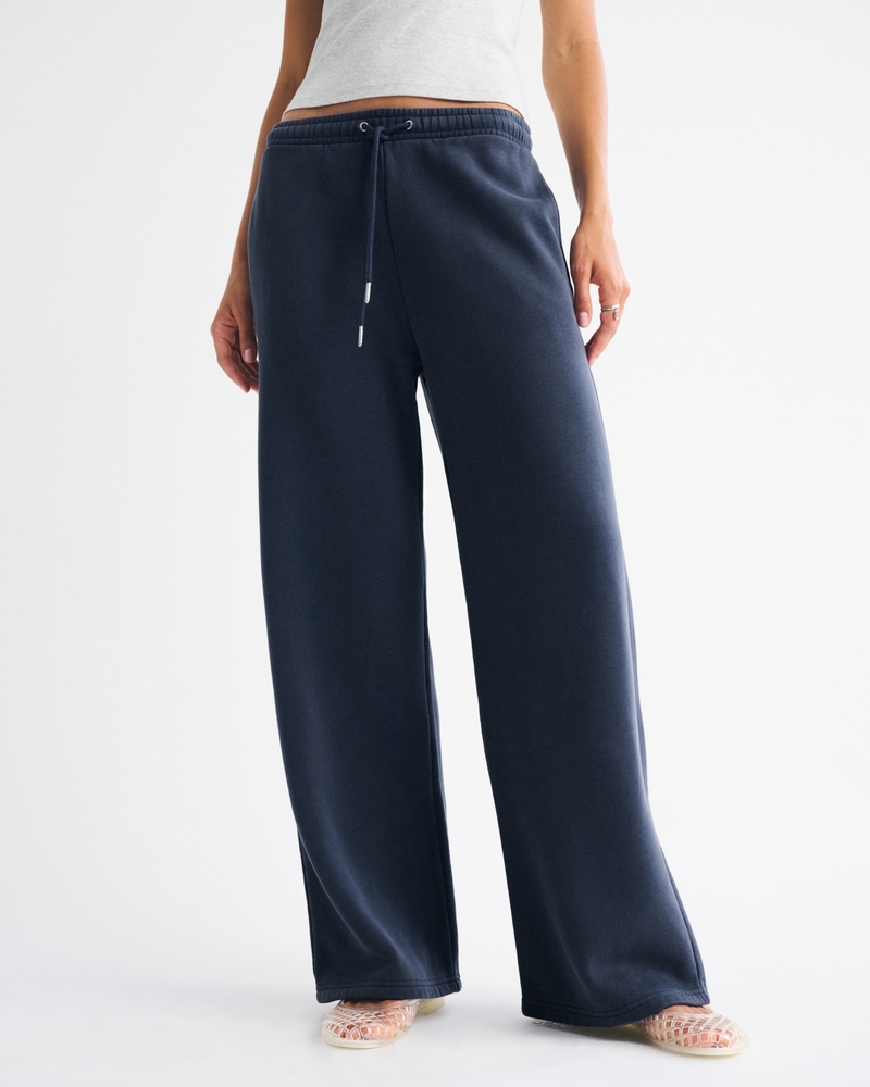 High Rise Sunday Wide Leg Sweatpant