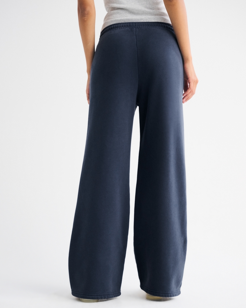 High Rise Sunday Wide Leg Sweatpant