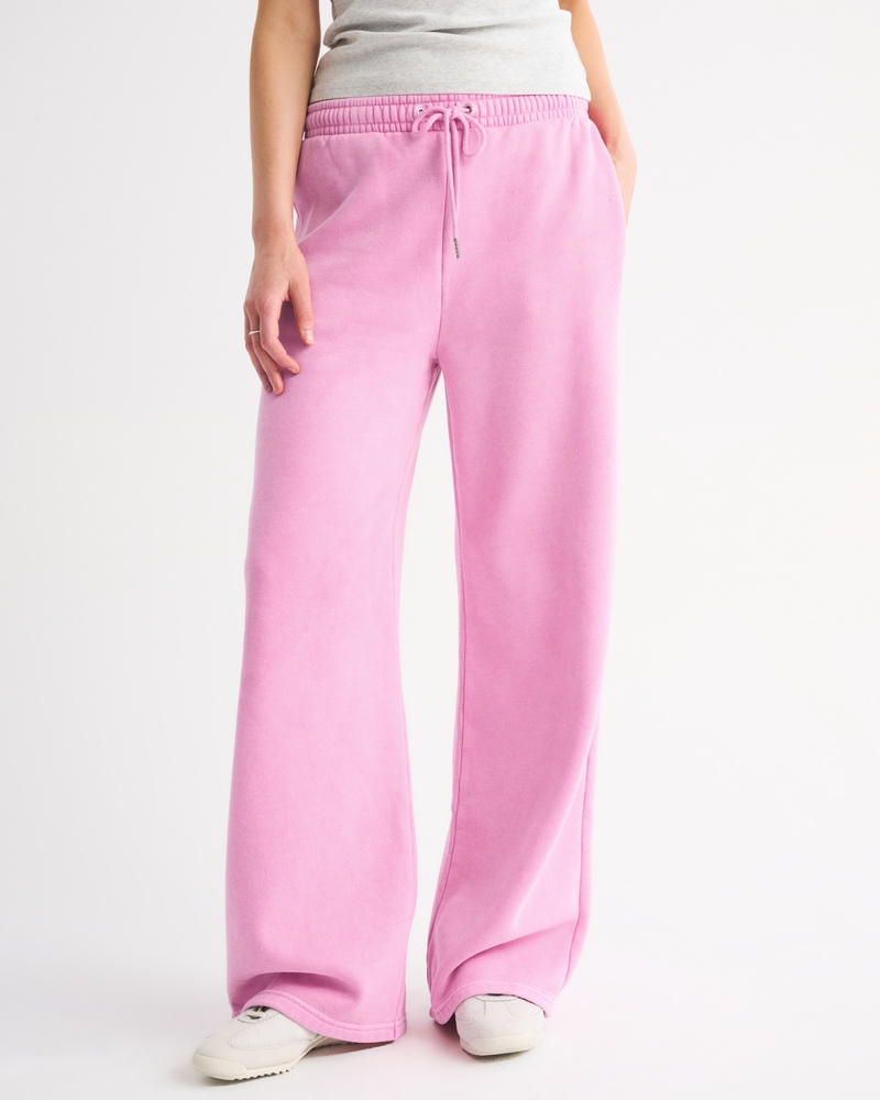 High Rise Sunday Wide Leg Sweatpant