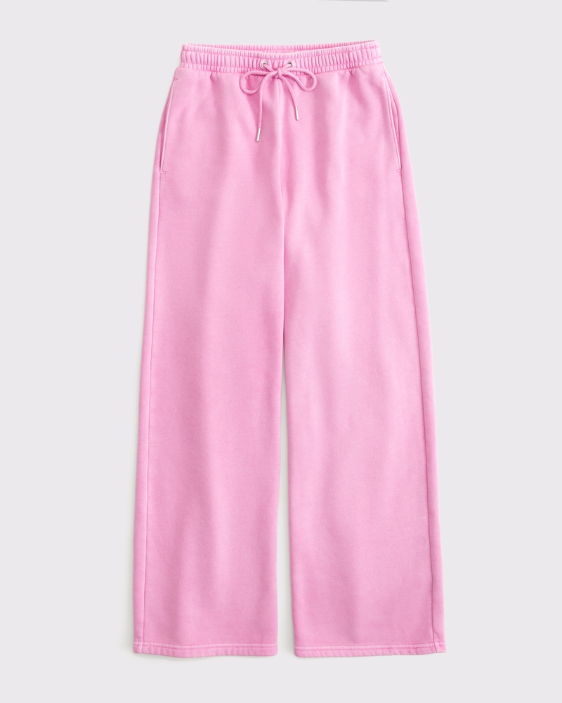 High Rise Sunday Wide Leg Sweatpant