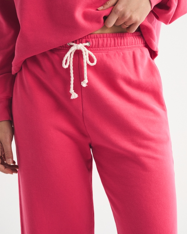 High Rise Sunday Terry Wide Leg Sweatpant