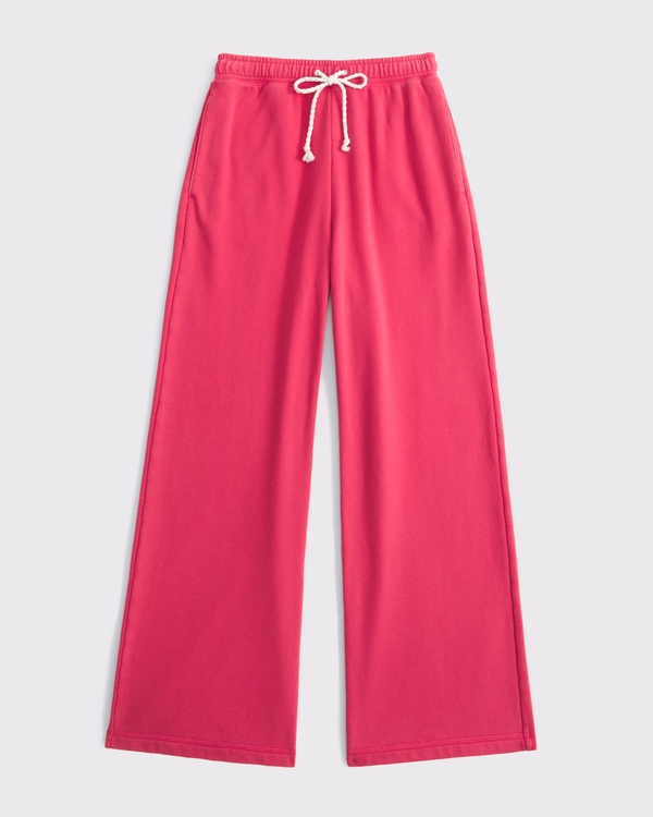 High Rise Sunday Terry Wide Leg Sweatpant
