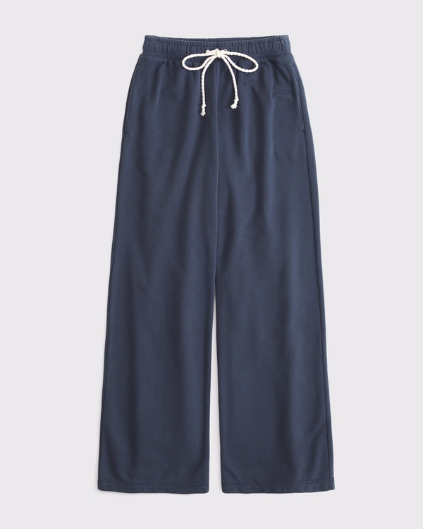 High Rise Sunday Terry Wide Leg Sweatpant